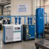 Hệ thống máy nén khí biến tần 100HP Tecbell kết hợp máy sấy cho máy cắt Laser