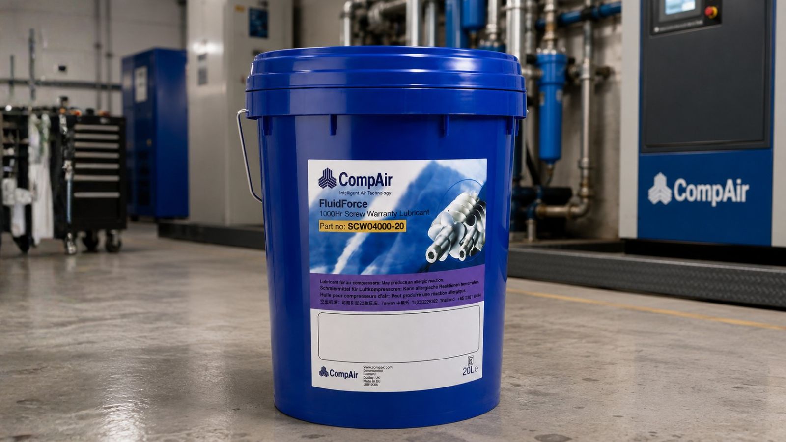 Dầu tổng hợp SCWO4000-20 máy nén khí CompAir 1 "Dầu
