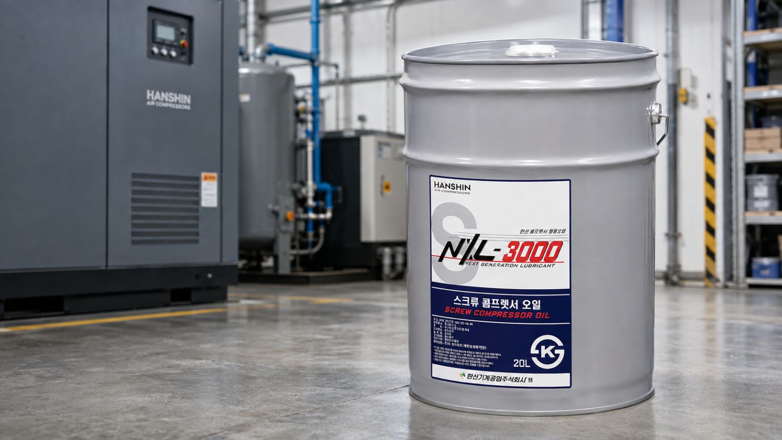 Dầu máy nén khí Hanshin NXL-3000 Korea 1 "Dầu