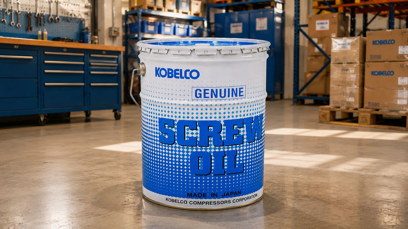 Dầu máy nén khí Kobelco Genuine Screw Oil 1 "Dầu