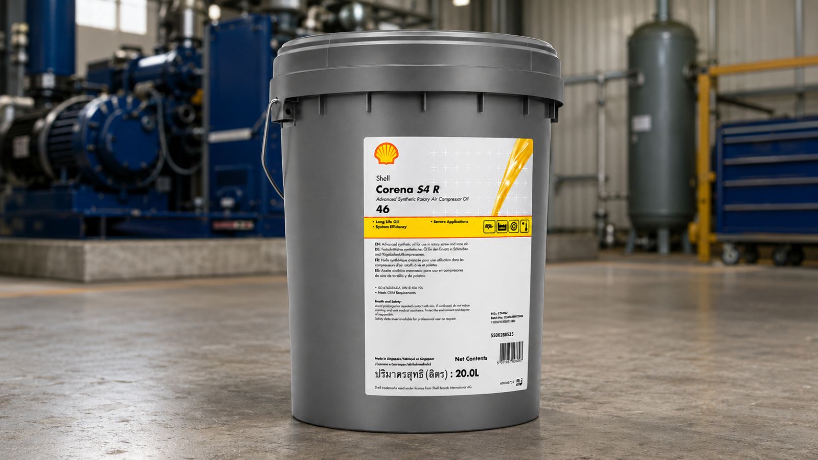 Dầu máy nén khí Shell Corena S4 R46 1 "Dầu